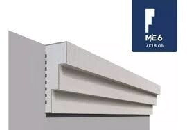 MOLDURA 70 X 18 X 1 MT EXTERIOR  (POLIESTIRENO EXTRUIDO) *EN STOCK*