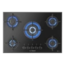 ANAFE ORMAY 5H ONIX GAS/VITRO BLACK encendido/fundiccopn