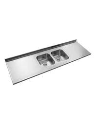 MESADA INOXIDABLE 2,00MT JOHNSON DOBLE CC37 CENTRADA STOCK acero 430