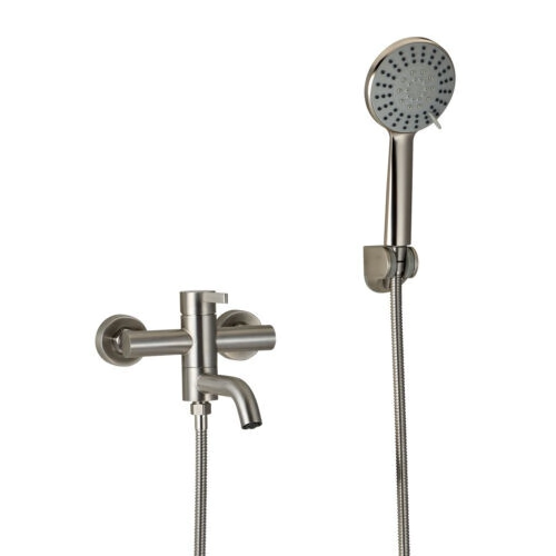 MONOCOMANDO DUCHA EXTERIOR PEIRANO STEEL CON TRANSFERENCIA ACERO 83205