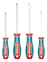 DESTORNILLADOR KIT DE 4 ud TOTAL (2 PLANO+2 PHILIP )  TKSDS0426