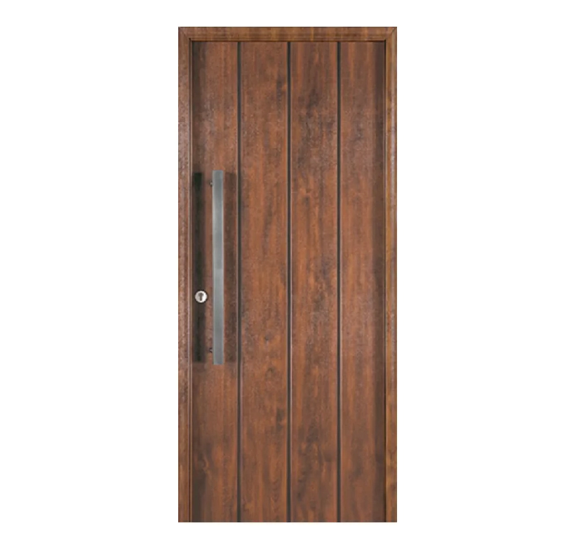 PUERTA EXTER ETERNA  M1115 NOGAL C/BARRAL REC 80X2MTR ALTO DERECHA OBLAK
