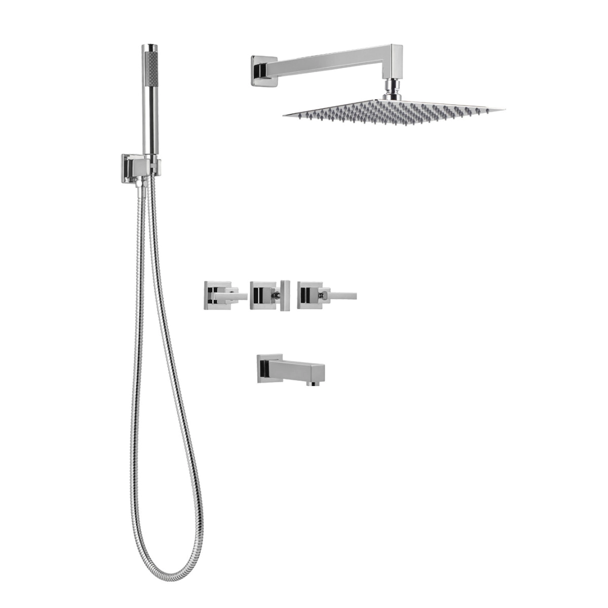 GRIFERIA DUCHA PEIRANO CC CASTILLA 3 Funciones(c/duchad) emb CROMO 80-329