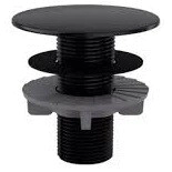 CUBRE AGUJERO NEGRO ABS REDONDO  BLUKIT K091506