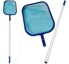 PISCINA SACA HOJAS PLANO  CON BARRAL DE ALUMINIO 23 CM