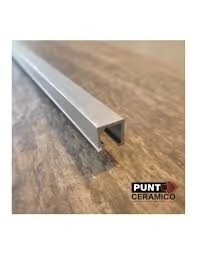 PERFIL ALUMINIO MATE/SATINADO  RECTO " U "10 X10  X 2500 M  COD :AUR80S MOLDUMET