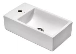 BACHA DE LOZA PEIRANO APOYAR BLANCA rectangular 46,5X26X12,5, 1 PERFORACION BCH13 1- AGUJERO