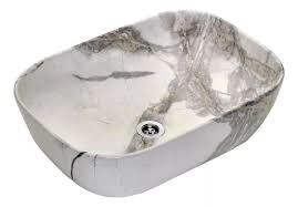 BACHA DE LOZA, APOYAR,  MARMOLADA, RECTANGULAR, 46X32X14, PEIRANO BCH18