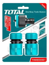 ACOPLE RAPIDO PARA MANGUERA 1/2 TOTAL THWS030301 ** RIEGO **VERDE