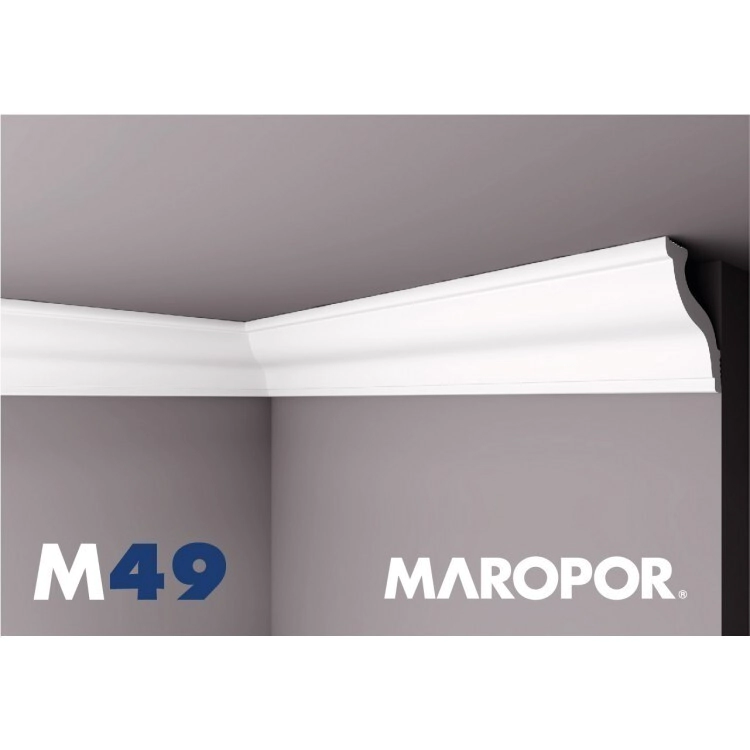 MOLDURA  0.49X0.49 X 2 MT (M49 )   (POLIESTIRENO EXTRUIDO) *EN STOCK*