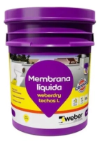 MEMBRANA LIQUIDA BLANCA 20KG WEBER TECHO  L   TARRO VIOLETA