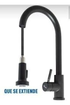 MONOCOMANDO MESADA FLOWTER LOREM fw-22004 NEGRO EXTENSIBLE TIPO BUZIOS *5%