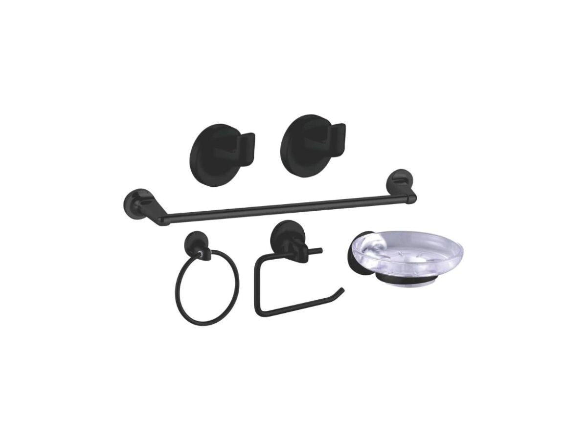 KIT AC PIAZZA NOVA 6 PIEZAS NEGRO 10% 50066100