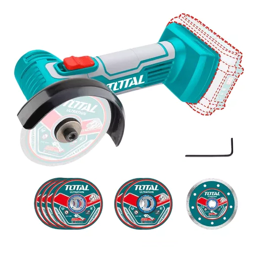 AMOLADORA  INALAMBRICA  MINI 76MM  20V  SIN  BATERIA Y SIN CARGADOR  TOTAL TAGLI7601