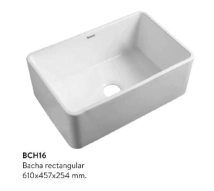 BACHA COCINA LOZA PEIRANO SIMPLE BCH16 SIMPLE  BLANCA 61X4525