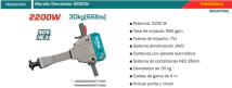 MARTILLO DEMOLEDOR 2200W TOTAL INDUSTRIAL TH220502-4