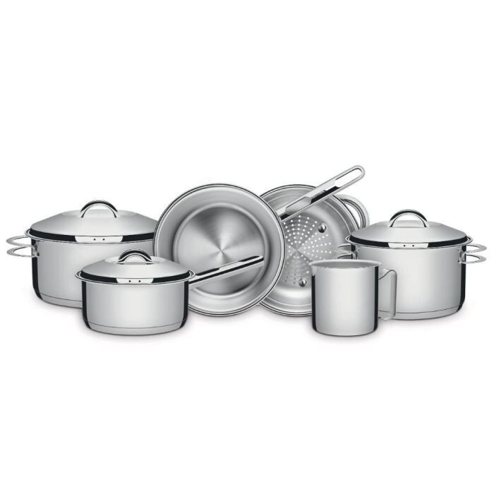 SET OLLA TRAMONTINA 65510/200 INOX SOLAR 6 PIEZAS