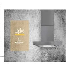 CAMPANA LEPTOS, 1VEL, ACERO INOXIDABLE, 60CM, LLANOS ACERO