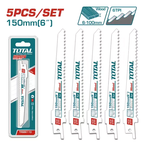 HOJA PARA SIERRA SABLE REPUESTO X 5 (MADERA) TRSB611D
