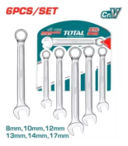 LLAVES COMBINADAS 6 pcs TOTAL INDUSTRIAL THT102266