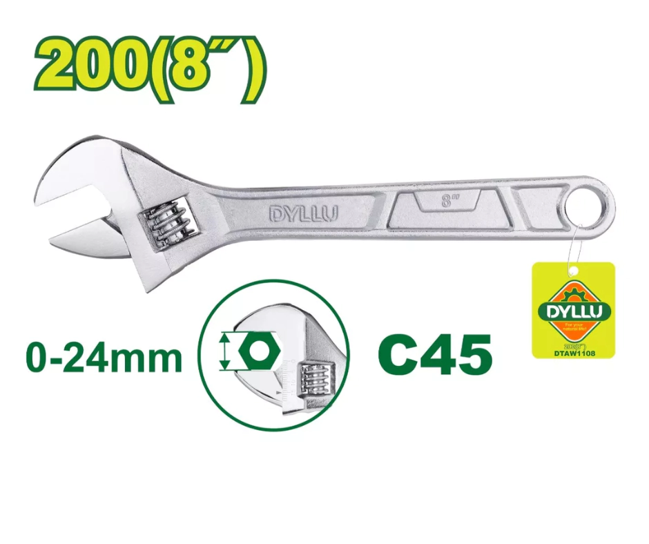 LLAVE FRANCESA  200MM DYLLU  DTAW1108