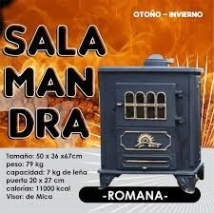 SALAMANDRA SOL ROMANA VINTAGE 65x52x35 70kg visor+FUNDICION 234   *10%