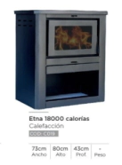SALAMANDRA SOL ETNA 18000 VIDRIO rectangular 80x73x43    *12%