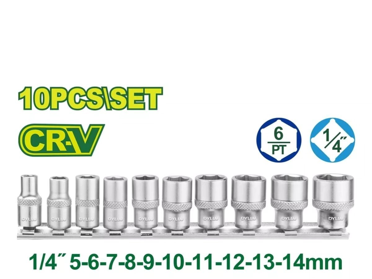 SET DE TUBOS 1/4 10 Pcs DYLLU DTST4410