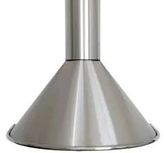 CAMPANA  COCINA  INOX 60 CIRCULAR  VACIA MINI CON SIMULADOR  ANDERSON *15%