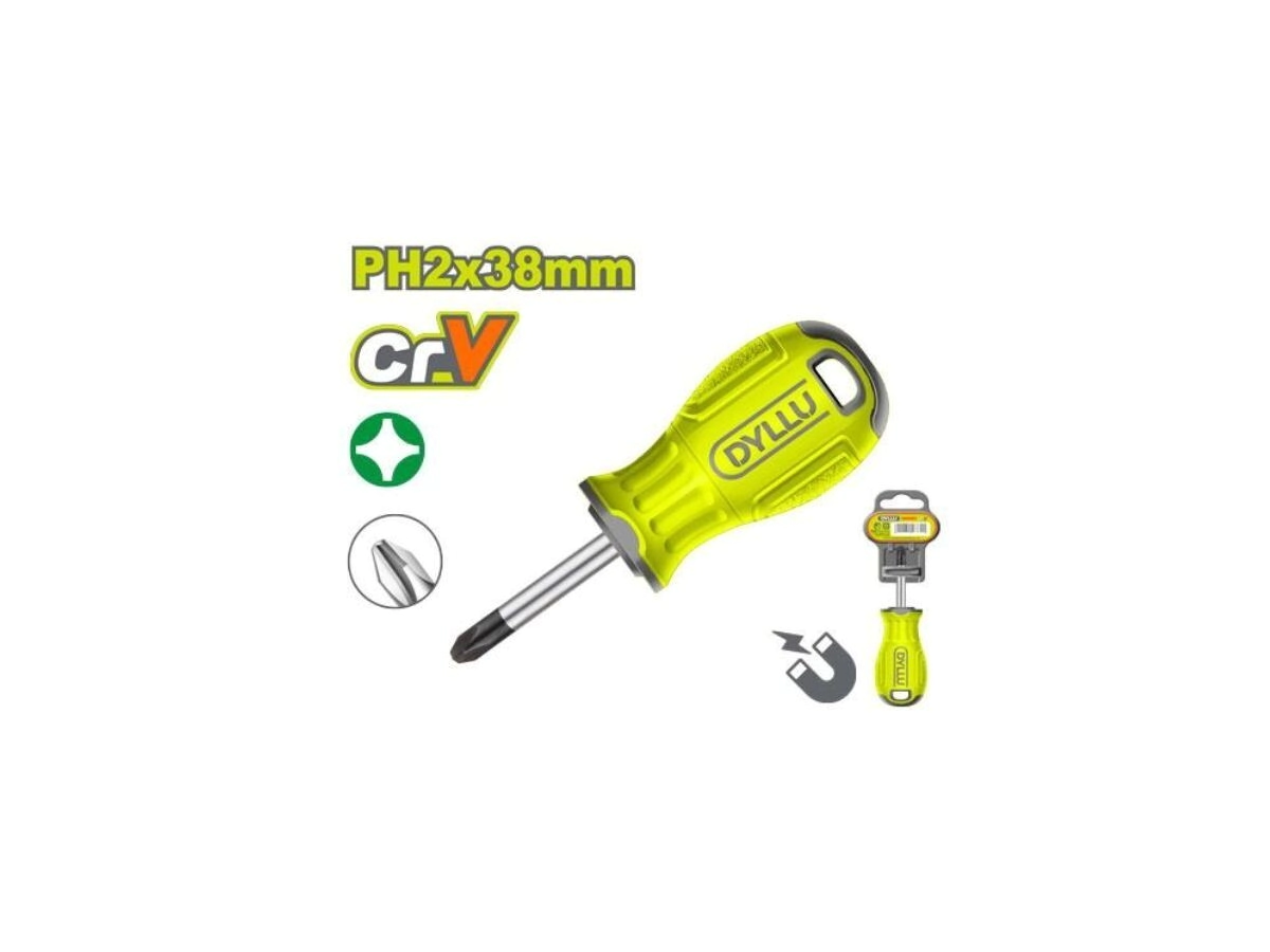 DESTORNILLADOR PHILIPS PH2 X 38MM DYLLU DTSD2221
