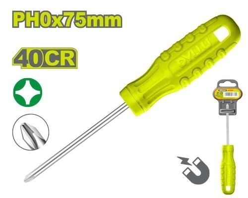 DESTORNILLADOR PHILIPS PH1 X 75MM 40cr DYLLU DTSD4913