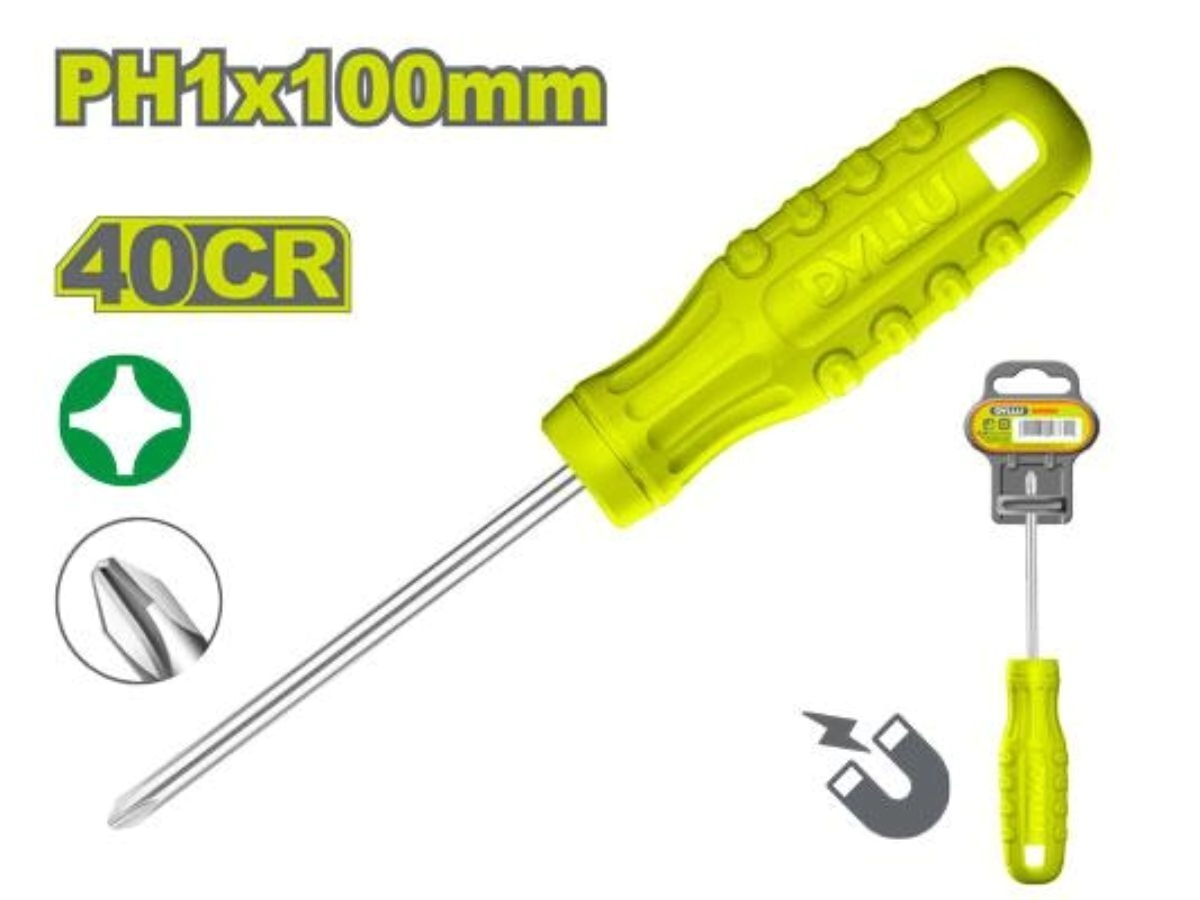 DESTORNILLADOR PHILIPS PH1 X 75MM 40cr DYLLU DTSD4913