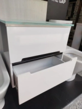 VANITORY LAQUEADO.60 NOVA COLGAR GOLA BLANCO rayado-tabla     *8%