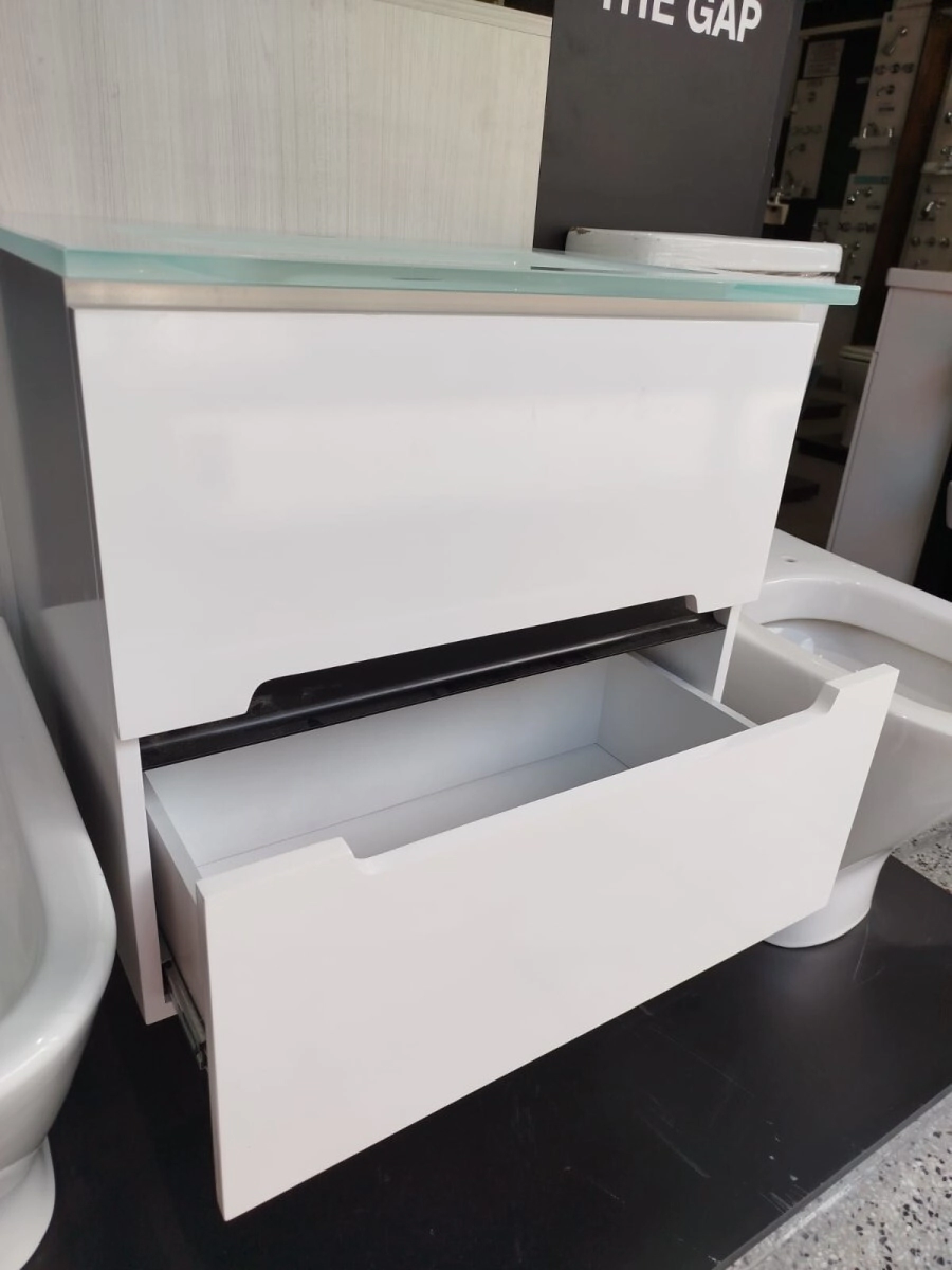 VANITORY LAQUEADO.60 NOVA COLGAR GOLA BLANCO rayado-tabla     *8%