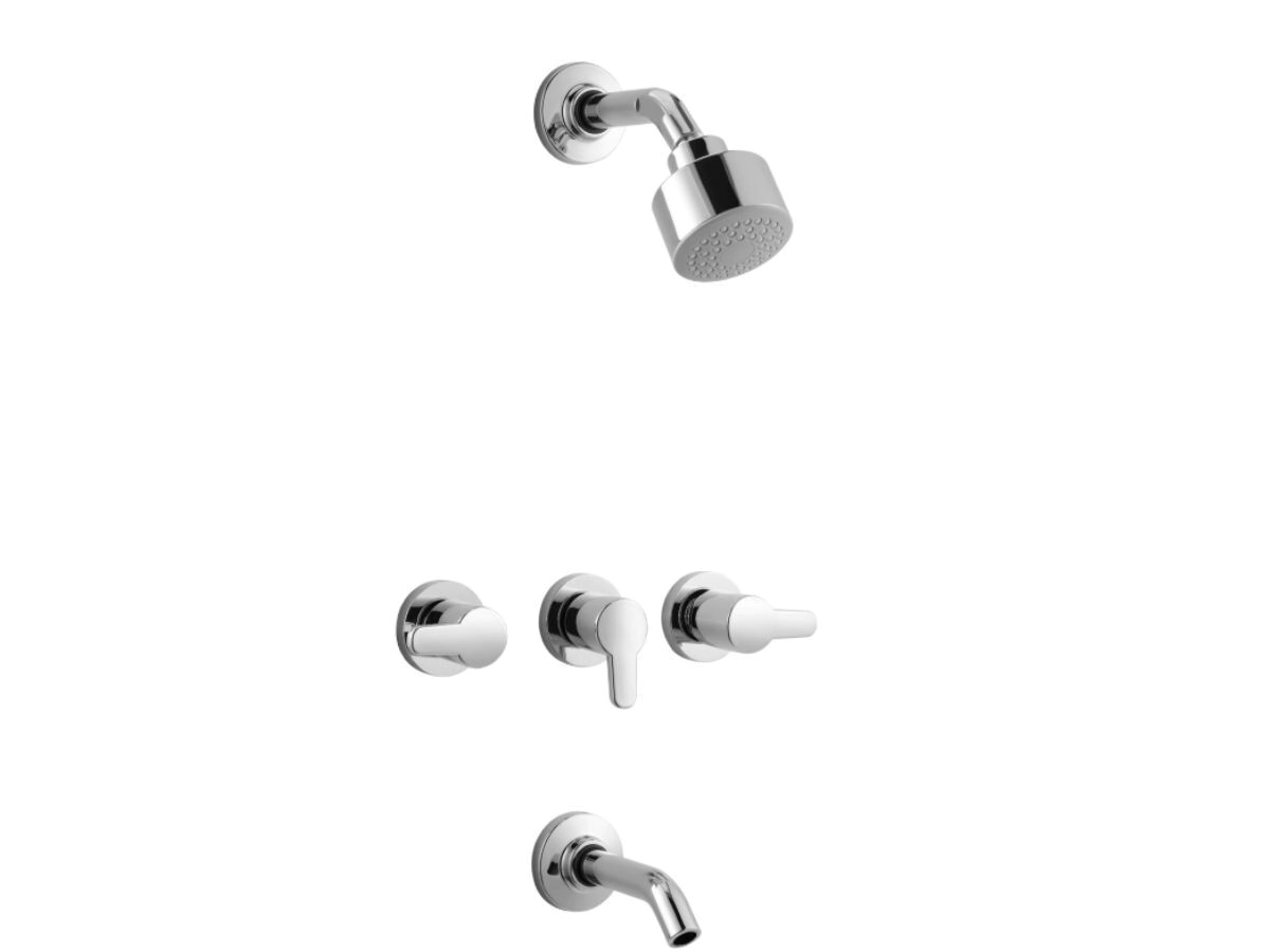 GRIFERIA DUCHA LAGO DAVOS CON CIERRE CERAMICO, CROMO LG04C80 CON TRANSFERERENCIA 7%