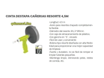 CINTA DESTAPA CA&Ntilde;ERIAS RESORTE 4,5 MT DYLLU METAL DTDD3345