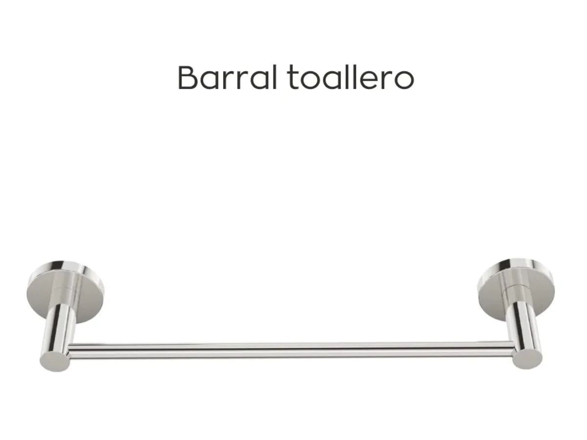 TOALLERO BARRAL PEIRANO LINEA 19000 STIK CROMO opcion autoahdeshivo 19010