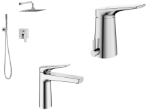 MONOComando  BA&Ntilde;O COMPLETO PEIRANO  WAVE CR  Ducha EMB c/duchad+lavat bajo+bide ((85168+60168+70168)