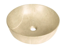 BACHA LOZ IDEAL DE APOYO REDONDA 42 CM MARMOLADA BEIGE