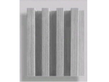 PLACA WALL PANEL 2,90MT X 16 CM GRIS PLATA ( PVC Y FIBRA DE MADERA )