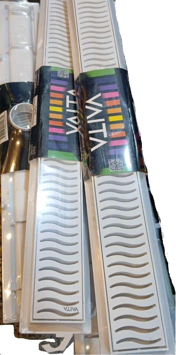 DESAGUE LINEAL PVC BLANCO VAITA TG 50cm VTDP50B