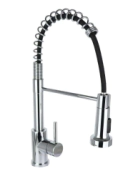 MONOCOMANDO MESADA COCINA VANN BATSI CHEFF CROMO EXTENSIBLE/FLEXIBLE MOTOR ARG OFERTA