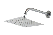 FLOR COMPETA DUCHA VANN CUADRADA CROMO C/BRAZO MOTOR ARG