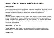CAUCHOGOMA 1LT SELLADOR IMPRIMACION (1 litro cada 10m2)  LIQUITECH *7%