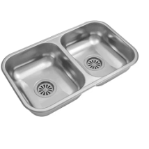 BACHA COCINA 2 JOHNSON CC28S 60X34X15 DOBLE