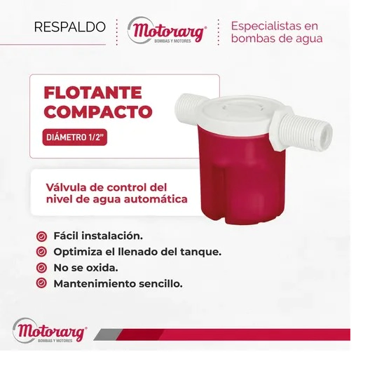 FLOT TANQ 3/4 MOTORARG COMPACTO