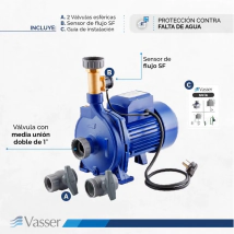 BOMBA PRESURIZADORA VASSER QC TE 26 TIPO SFL24-26 P/TANQUE ELEVADO Alt 26mt Caudal 5400L/h 1" hp Con