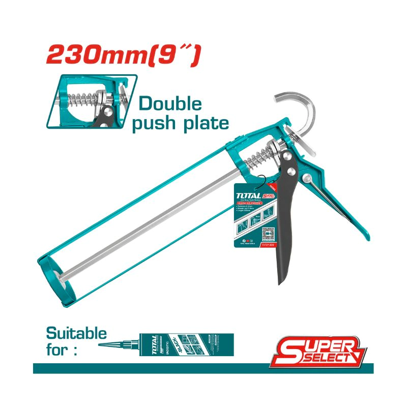 PISTOLA PARA SILICONA TOTAL THT21309 * ECO *