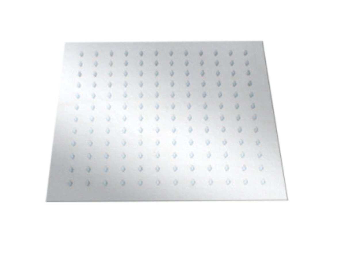 FLOR DE DUCHA DACCORD CUADRADA 20CM INOX