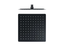 FLOR DE  DUCHA DACCORD CUADRADA 20CM NEGRA